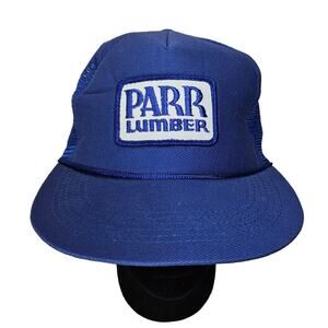 Vintage Capital Caps Mesh Snapback Blue Parr Lumber